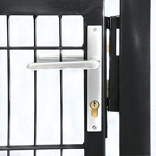 Home Deluxe | Gartentor | anthrazit | verschiedene Höhen | 1 m - 2