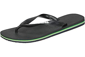Havaianas - Brasil Logo, Iconic, Comfortable and Durable Flip-Flops, Straps with Brazilian Flag and Non-Slip Sole with Colourful Stripes, Adults Unisex