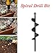 Produktbild Ouneed - Earth Auger Drill Bit Replacement Electric Garden Planting Auger Spiral Pfahlbohrer Erdbohrer Handbohrer Lochbohrer Pfahlbohrer Zaunpfosten 46 * 370mm