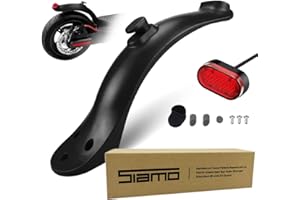 SIAMO Garde-boue Arrière Avec Pleine Lumière Xiaomi M365 Accessoire De Rechange Et Support De Rechange Pour Scooter Èlectrique Xiaomi Mijia/Pro 1S Scooter Trottinette Electrique Design Sportive