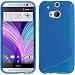 Produktbild PhoneNatic Case für HTC One M8 Hülle Silikon blau S-Style Case