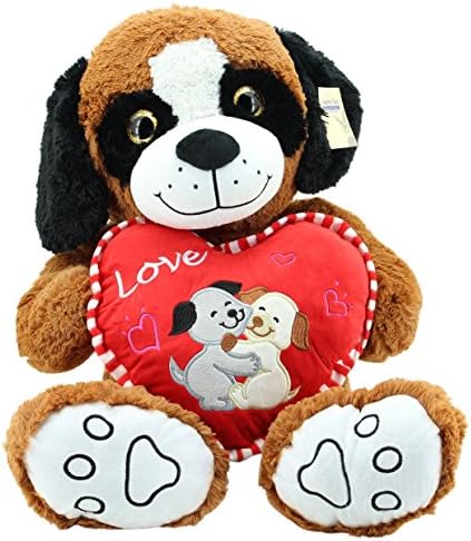 Sweety Toys 5406 XXL Teddy Bear LOVE YOU soft toy DOG brown 90 cm Teddy Bear Heart LOVE YOU plush premium quality Sweety Toys super cute
