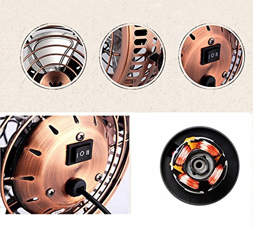 Bcyfan Mini Fan USB Ventilator Tischventilator Elektrische Persönlichen Handventilator Fan 2 Speeds für Heiße Sommeraußen Reisen Zuhause Tisch Silent Ventilator Büroventilator - 7