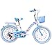 Produktbild Grimk Mädchenfahrrad 18 Zoll Kinderfahrrad Mädchen-Fahrrad Sport Bike Kinder Jungen Mädchen Citybike Klappfahrrad 6 Gang-schaltung Aluminium,Blue,24inches