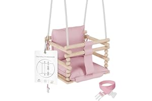 MAMOI® Baby swing, Toddler sensory seat 3 in 1, Wooden door bouncer for kids, Indoor swings set, Chair from birth for toddlers