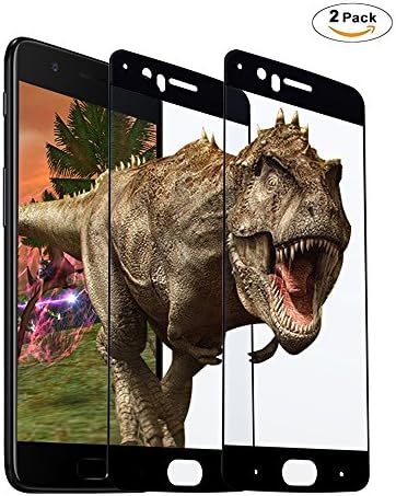 OnePlus 5 Screen Protector, [2-Pack] CIMOXI 0.3mm Tempered Glass Protector [Anti-Scratch] [High Definition] [Bubble Free] for OnePlus 5 (Black)
