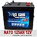 Produktbild NATO Block Batterie 125Ah 12V LKW Starterbatterie Unimog Panzer Bundeswehr