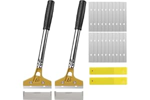 Tapetskrapa 2-pack, 30 cm tapetskrapa, 20 blad, tapetborttagare