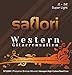 Premium Gitarrensaiten Set für Westerngitarren von saflori - Besonders robuste Stahlsaiten mit brillantem Klang - phosphor bronze umwoben - 6 Saiten Set
