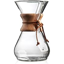 50 Filtres à Café Non Blanchis - Préplis 5-13 Tasses, Naturels - Pour Machines Pour-Over