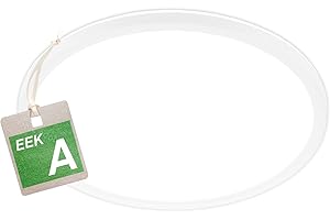 Briloner Classe A Lampada da soffitto a LED Efficiente con 11W a 2400lm, circa 50.000h di luce, piatta, luce indiretta, plafoniera a LED, lampada da soggiorno, 29,3x2,5 cm, bianco