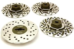 INTEGY RC Model Alloy 44mm Brake Disc 12mm Hex +3 Offset Designed for 1/10 Size RC Drift