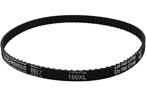 UXCELL sourcingmap Xl-190 48,3 cm 9.5 mm Largeur caoutchouc Noir Courroie synchrone