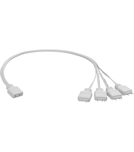 Corsair RGB To Standard ARGB 4-Pin 5V Adapter Cable – 25cm – Convert RGB To 5V Addressable RGB-1206400