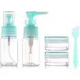 5pcs Portable Compact Lightweight Plastic Bottles Cosmetic Bottling Suit Pressed Perfume Water Spray Refillable Bottles Set