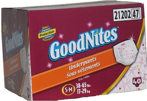 GoodNites Night Time Underpants- Small/Medium 40 ct.
