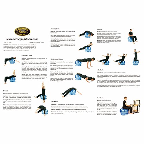 Carnegie Bagel – Stabilisator für Gymnastikbälle, aufblasbarer ringförmige Halterung (Schale) für Fitnessbälle mit ø 55, 65, 75cm - 4