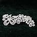 AlicePub Wedding Side Hair Comb Crystal Headpiece Bridal Bridesmaid Accessory