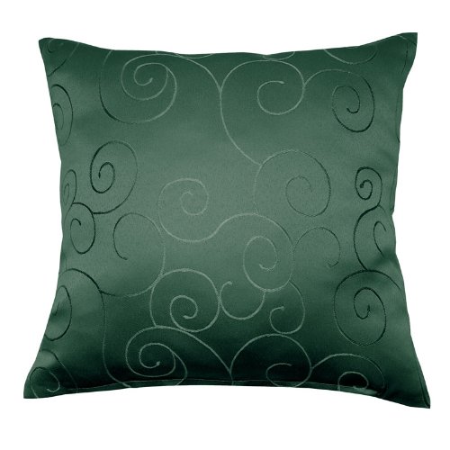 Viola Damask Square Cushion Cover 40 x 40 cm Selection of Colours dark green