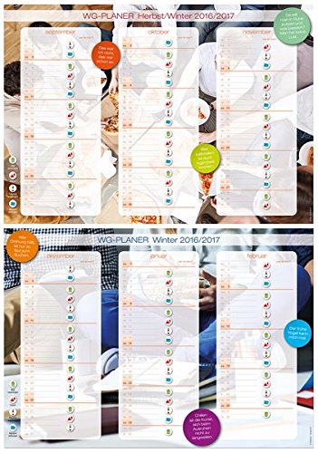 WG-Planer: A2-Poster Herbst/Winter 2016/17