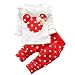 YiZYiF 2PCS Minnie Mouse Baby Girl Clothes Outfit Top Leggings Trousers Set Red 9-12 Months