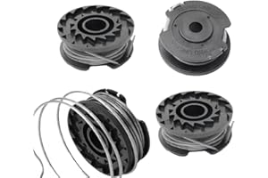 ERHUO 4 Pezzi Bobina a Filo per Tagliabordi,4 Pezzi Φ1,65mm 4,9m F016800569&F016800385 Bobina di Ricambio Nylon,Bobine per Bosch Art 23 SL 26 SL EasyGrassCut 18 23 26 Decespugliatore