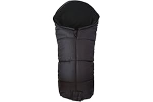 FOR YOUR LITTLE ONE Deluxe Footmuff/Cosy Toes Compatible with Hauck Pushchair Black