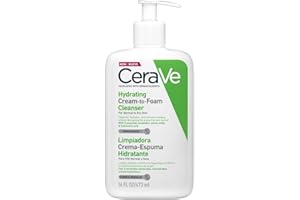 CERAVE Nawilżający krem piankowy oczyszczający do twarzy i ciała - oczyszcza i nawilża bez zmiany bariery skórnej - Ceramidy eteryczne + kwas hialuronowy - Skóra normalna i sucha - 473ml