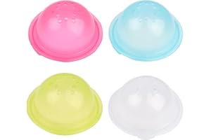 MEISH 4-Piece Hamster Cage Tubes & Tunnels with Stopper Plugs & End Caps