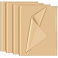 NEBURORA 120 Sheets Kraft Tissue Paper 35 x 50 cm Brown Wrapping Tissue Paper Bulk Kraft Wrap Paper Sheets for Gift Bags Packaging Floral Filler Crafts Birthday Christmas Halloween Decor(Kraft)