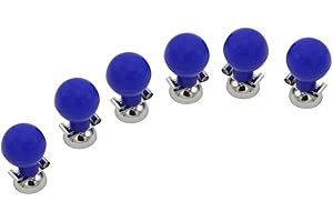 SINO-K Universal EKG/EKG Saugnapf-Elektroden Kugeln für Erwachsene, Nickel, 3 mm / 4 mm, 6 Stück