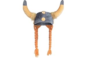 BOLAND B.V. Boland 01296 - Galloper helmet, fabric hat, Viking, warrior, soft braids, Romans, carnival, Halloween, fancy dress, theme party, fancy dress, theatre, headpiece