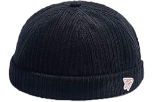 YAMEE Cappellino da Portuale Uomo Donna Cappello da Marinaio Unisex Berretto Docker Brimless Hat cap Dockercap Berretto da Uomo Berretto da Portuale da Uomo Skullcap Taglia Unica Regolabile (56-58cm)