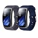 Produktbild Rukoy Riemen für Samsung Gear Fit 2 Band/Gear Fit 2 Pro [2-Pack: Blau + Grau], Ersatzbänder Zubehör für Samsung Gear Fit2 Pro SM-R365/Gear Fit2 SM-R360 Smartwatch (5,9"-7,5")