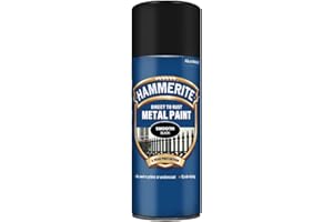 HAMMERITE Direct to Rust Peinture pour métal rouillé Noir 400 ML