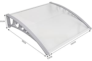 YIFAA Pensilina Modulabile Tettoia,Pensilina Tettoia Tenda Porta (100X150cm)