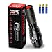 Produktbild Aukelly Taschenlampe LED Extrem Hell LED Taschenlampe 1000 Lumen IP65 Wasserdicht Taschenlampe Zoom Hand-lampe Taktische Taschenlampe Wasserfest,5 Modi,Für Camping Outdoor,Inklusive AAA-Batterie