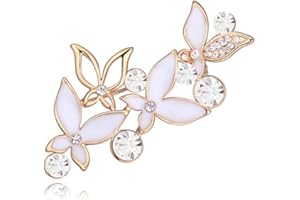 Crystalline Azuria Pin Broschees Blumen Herzen Ballerina mit Kristalle 18ct Vergoldet für Damen und Mädchen