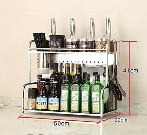 CFZWJ Kitchen Shelf Stainless Steel Knife Kitchenware Putter Cutter Shelf Wooden Cutter Knife Cutter Board Cutting Board Chopsticks Shelving ( Color : C )