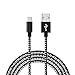 Produktbild 2.1A USB-C USB 3.1 Type C geflochtenes Aluminium Data schneller Ladegerät Kabel für Android (1M, Schwarz)