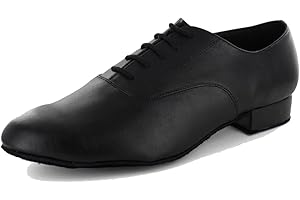 MGM-Joymod Men's Classic Lace-up Comfort Leather Latin Modern Dance Shoes