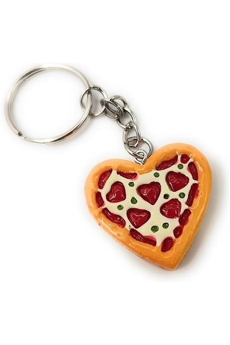 "Pizza My Heart" Anniversary Keyring | Cute Gift For Wife, Girlfriend, Husband, Boyfriend | Valentine's Day Gift