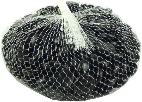 Black Glass Pebbles 500g (app 115)