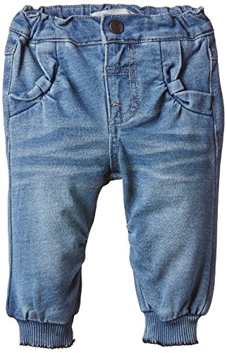 NAME IT Baby Girls Nitkirsten Nb Cu Swe Dnm Pant Ger 415 Plain Jeans, Blue (medium Blue Denim), 3-6 Months (Manufacturer size: 68)