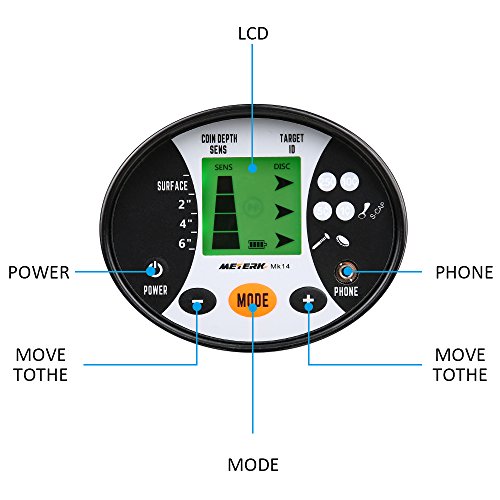 Détecteur de Métaux Meterk Recherche de haute précision pour le métal, l'argent, les bijoux Bobine Étanche Sensibilité réglable-Pour Adulte et Débutants avec écran LCD Détecteur de Métaux Meterk Recherche de haute précision pour le métal, l'argent, les bijoux Bobine Étanche Sensibilité réglable-Pour Adulte et Débutants avec écran LCD