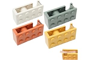 HAMKU 4 Stück Klebebandabroller,Abroller,Tesafilm Abroller,Klebestreifen Abroller,Abroller Klebeband,Film Abroller Kinder,Tesafilm Abroller,Klebebandabroller Kinder