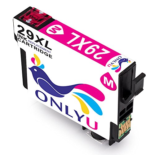 ONLYU 4Pack Kompatible Tintenpatronen für Epson 29 XL 29XL für XP-235 XP-245 XP-247 XP-330 X XP-332 XP-335 XP-342 XP-345 XP-430 XP-432 XP-435 XP-442 XP-445(1Schwarz1Cyan1Magenta1Gelb) - 4