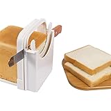 Bread Slicer, Foldable Bread Toast Slicer Bagel Loaf Slicer for Homemade Sandwich Bread Bagel, Quick and Safe for Kitchen Too