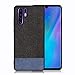 Produktbild SOOCX Cases & Covers, Für Huawei P30 / P30 Lite / P30 Plus, Slim Fit Rutschfeste Hülle Premum Leather + Canvas Fabric Handgefertigte Ledertasche Cover Back Cover Shell Ins
