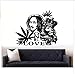 Produktbild Vinyl Wandtattoo Bob Marley Lion EINE LIEBE Wandaufkleber Reggae Musik Wandkunst Wandbilder abnehmbare Poster Home Art Design Dekor 69x57cm